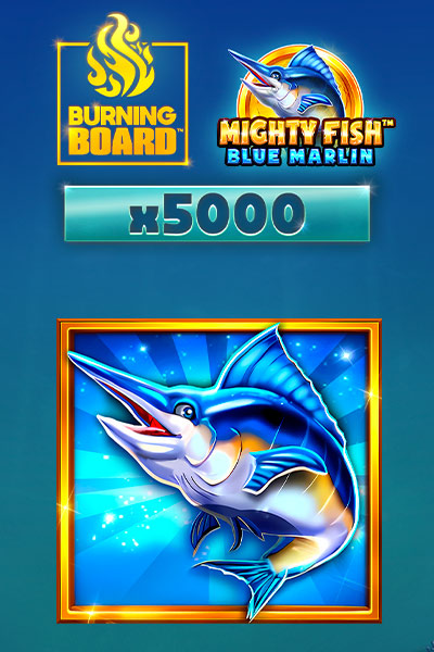 Mighty Fish: Blue Marlin Burning Board Scratchcard